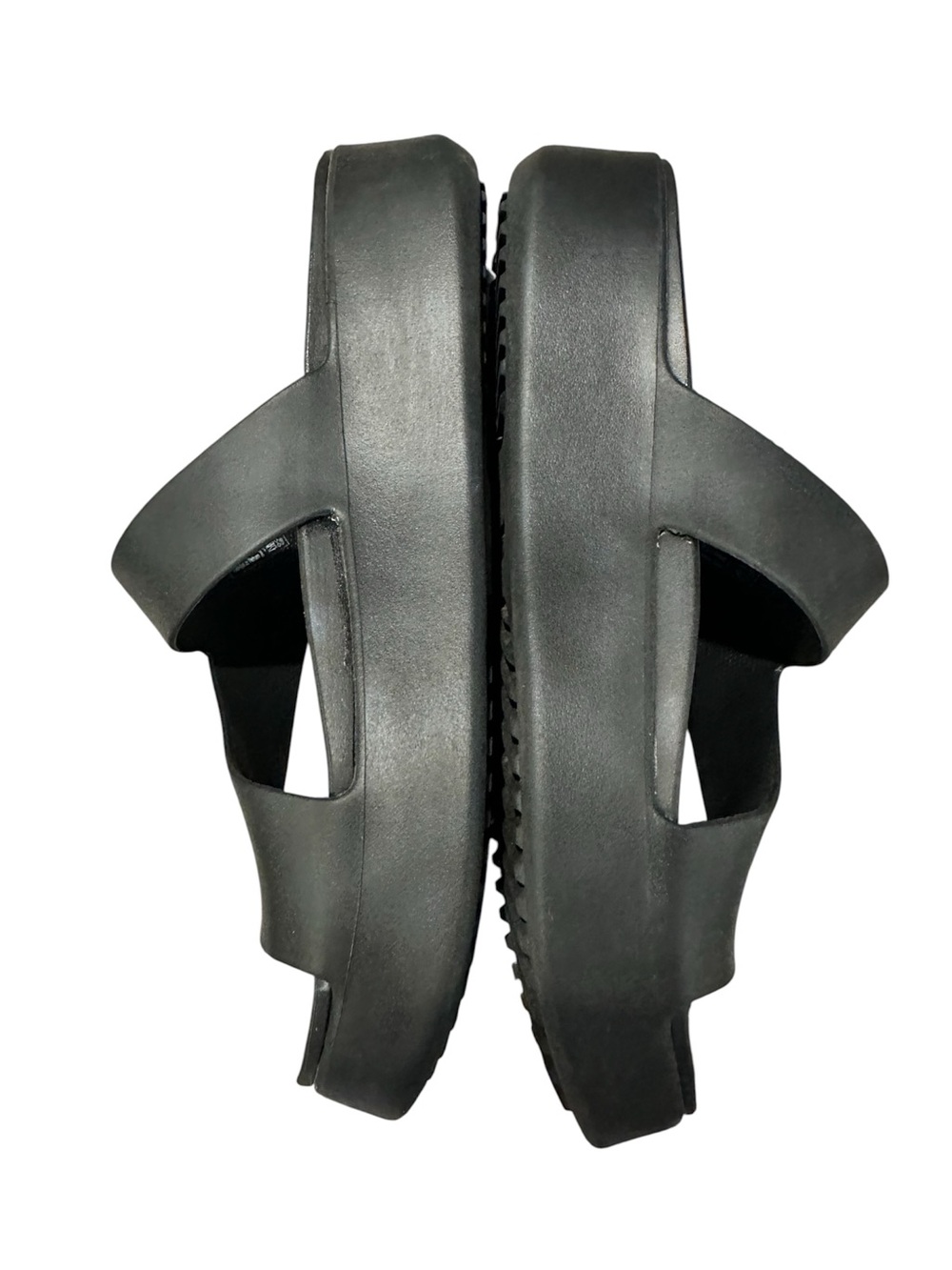 CROCS Slip on Black Platform Slide Womens Size -10 Like New - Picture 5 of 7